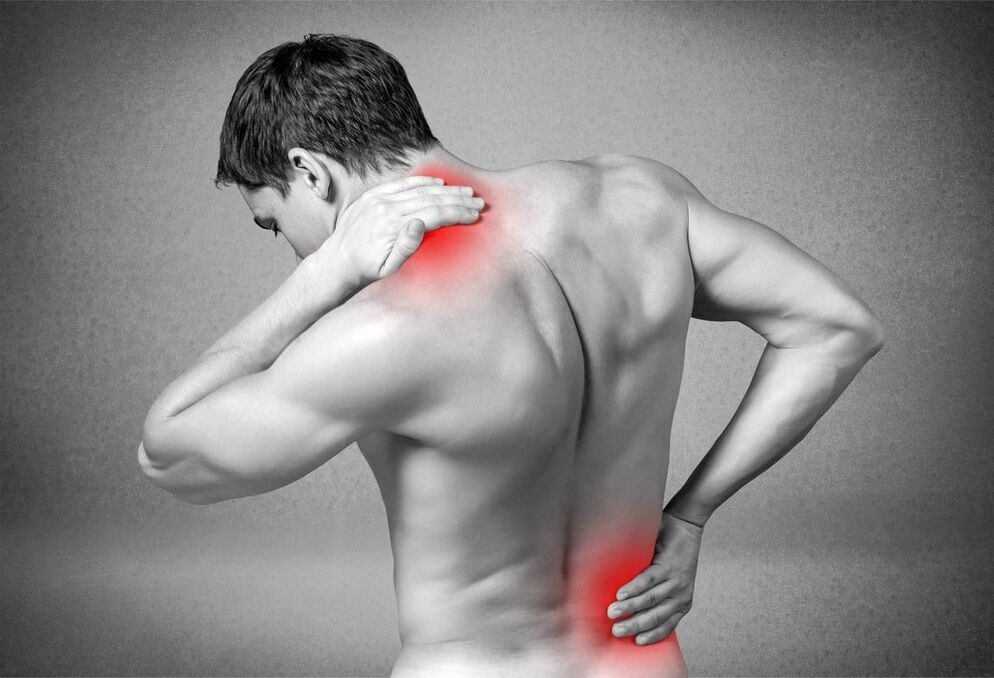 bolesť spôsobená osteochondrózou